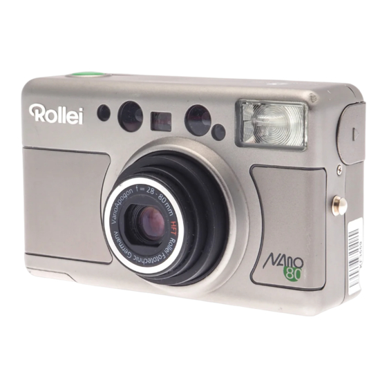 Rollei NANO 60 Instructions For Use Manual