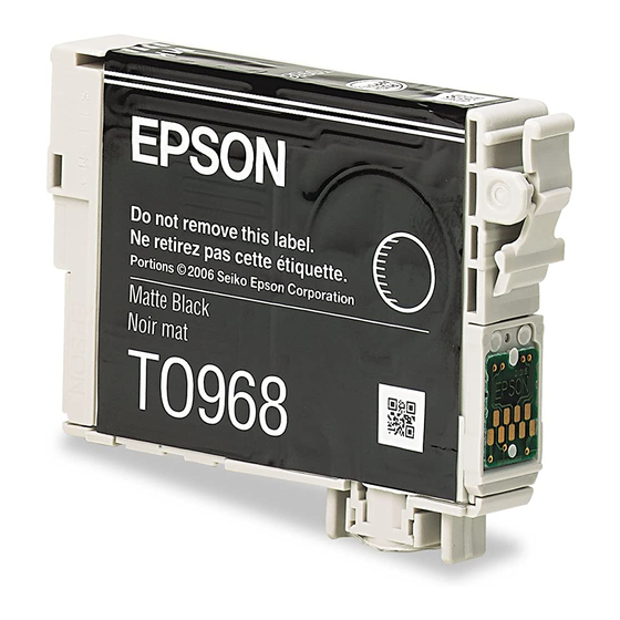 Epson T096820 Material Safety Data Sheet