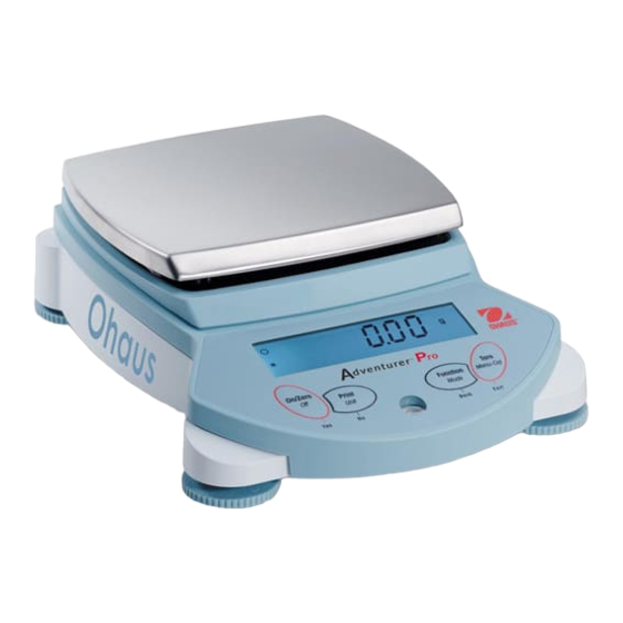 OHAUS Adventurer Pro AV812C Instruction Manual