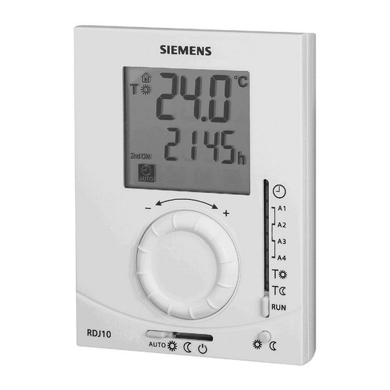 Siemens RDJ10 Datasheet