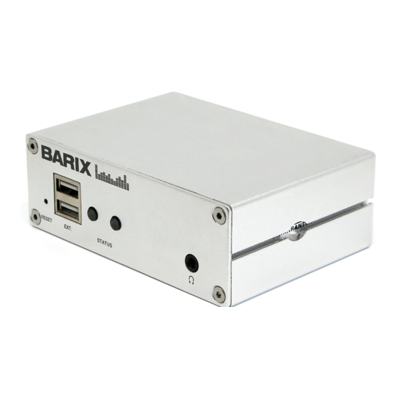 BARIX M400 Quick Install Manual