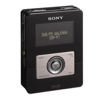 Sony XDR-M1 Operating Instructions