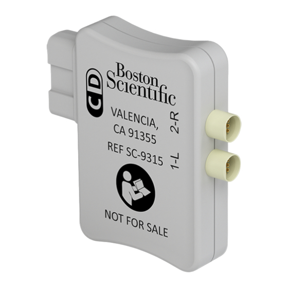 Boston Scientific Precision Spectra OMG Adapter Manual