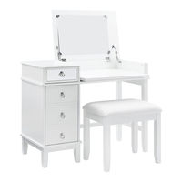 Linon VANITY SET WHITE Assembly Instructions Manual