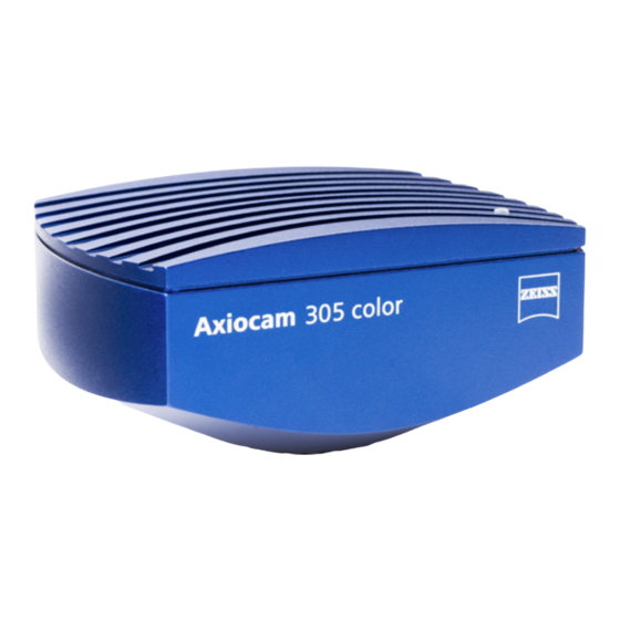 Zeiss Axiocam 305 mono User Manual
