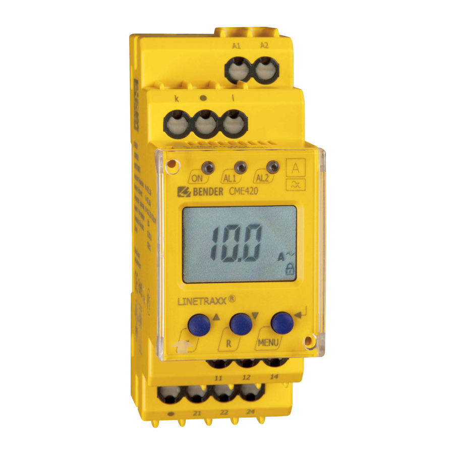 Bender CME420 Installation Bulletin
