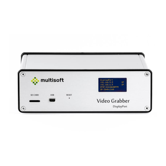 MULTISOFT DGR-1000 Manuals