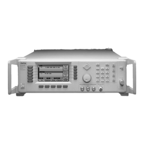 Anritsu 693 B Series Operation Manual