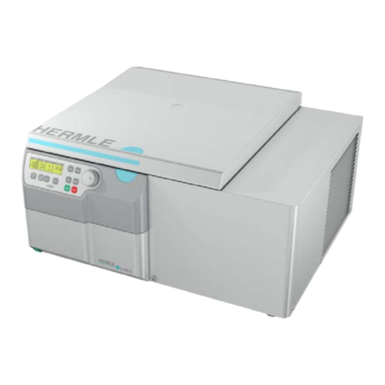 Labnet Hermle Z 446 K Operating Manual