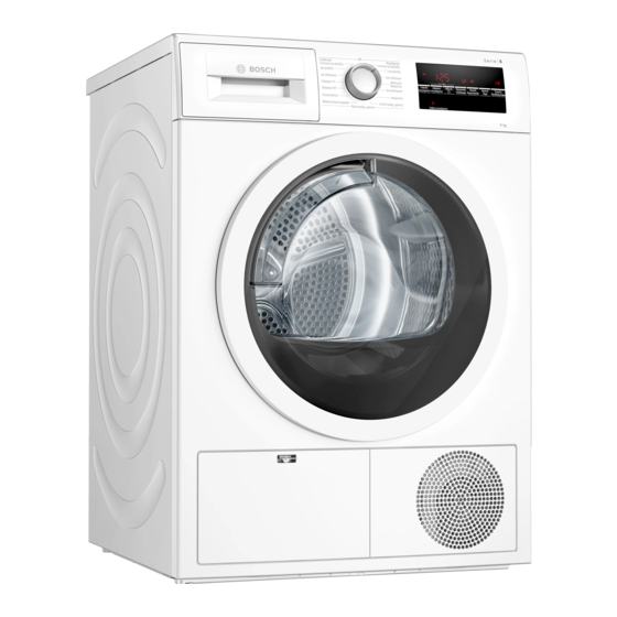 Bosch WTG86419GR User Manual And Installation Instructions