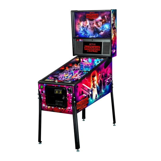 Stern Pinball STRANGER THINGS Service And Operation Manual