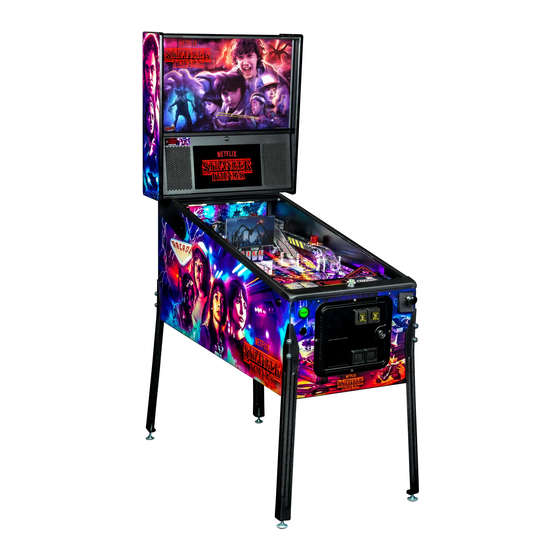 Stern Pinball STRANGER THINGS Service And Operation Manual