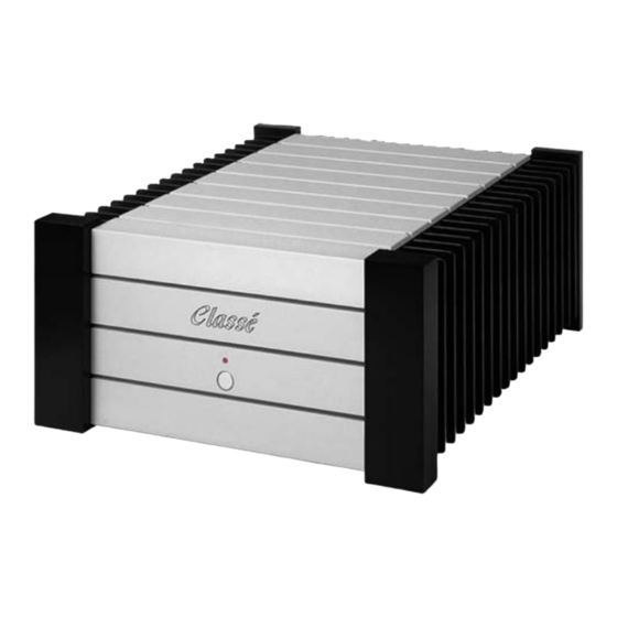 Classe Audio CA-401 Owner's Manual