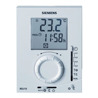 Siemens RDJ10 Operating Instructions