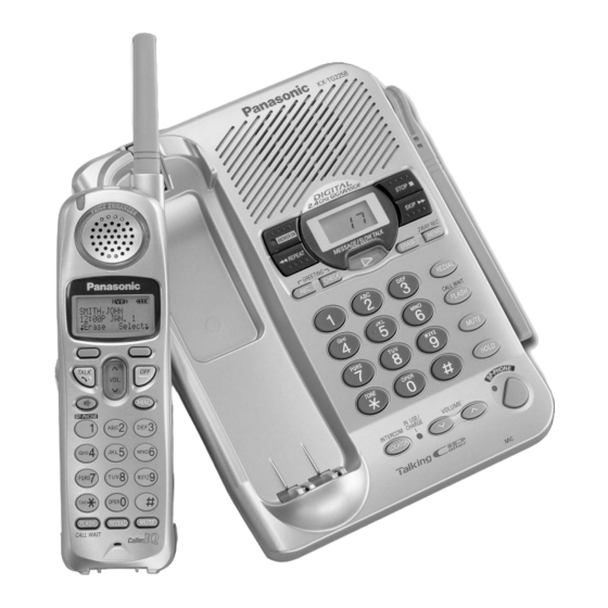 Panasonic KX TG2258PW Operating Instructions Manual