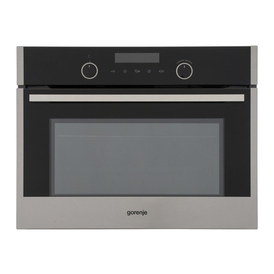 Gorenje BCM547S12X Compact Microwave Oven Manuals