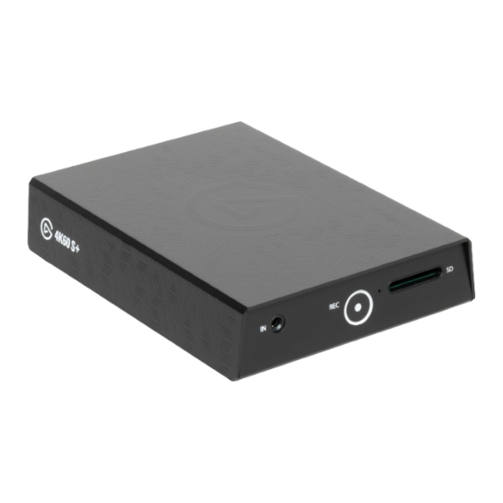 Elgato 4K60 S+ Quick Start Manual