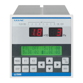 Ulvac G-TRAN Series Instruction Manual
