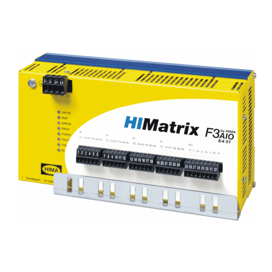 HIMA HIMatrix F3 AIO 8/4 01 Manual