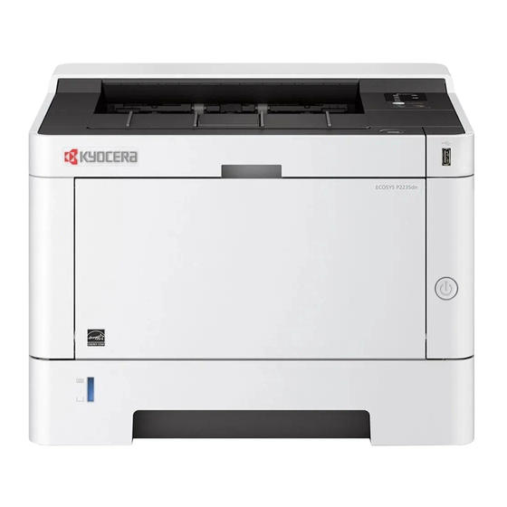 Kyocera ECOSYS P2235dw Frequently Asked Questions Manual
