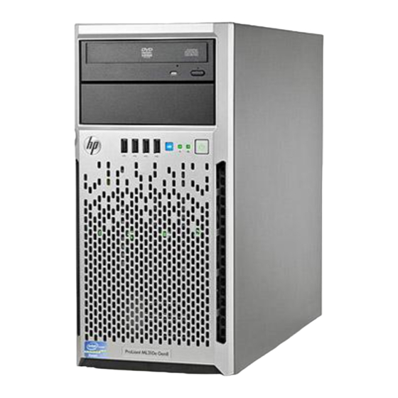 HP ProLiant ML310e User Manual