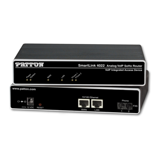 Patton SL4020 Getting Started Manual