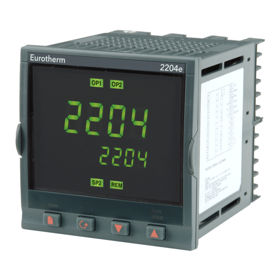 Eurotherm 2208e Installation And Operation Handbook