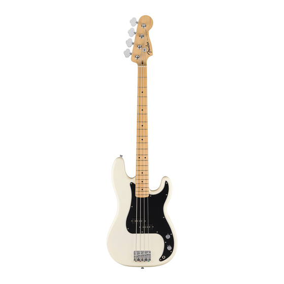 Fender Standard Series P-Bass User Manual