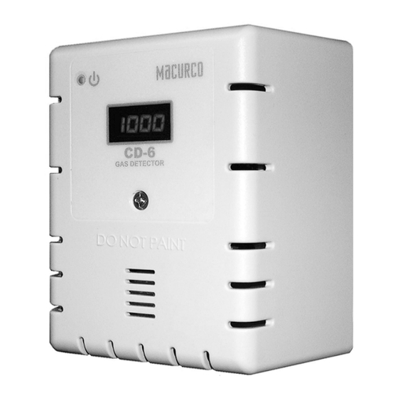Macurco CD-6 User Instruction