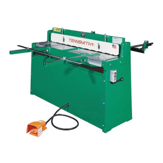 Tennsmith 52H Operation, Parts & Maintenance Manual