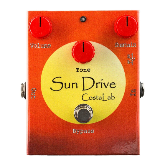 Costalab Sun Drive Quick Start Manual
