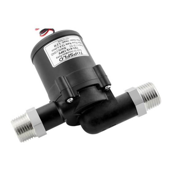 Topsflo TS5 Series Installation And Operating Instructions