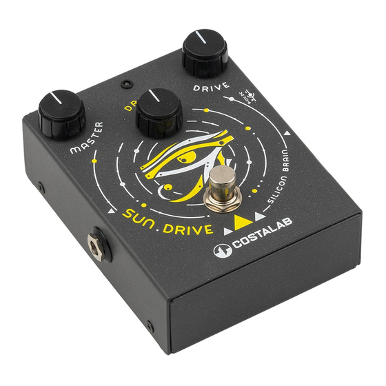 Costalab Sun Drive Quick Start Manual