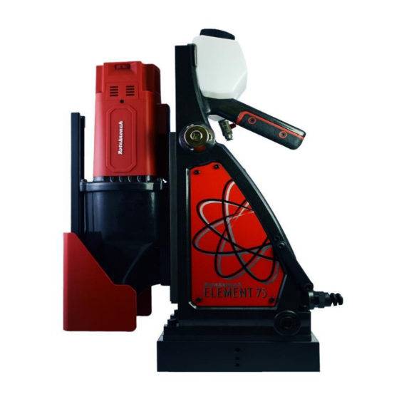 Rotabroach Element75 Original Instructions Manual