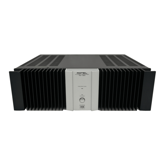 Rotel RB-1080 Owner's Manual