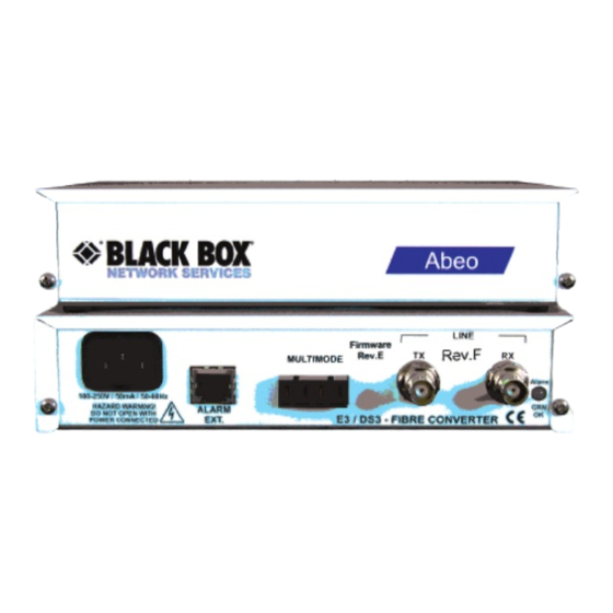 Black Box Abeo Fibre Media Converter Manuals