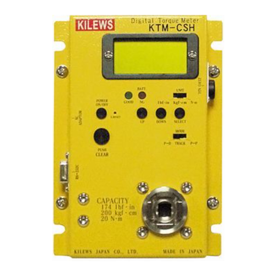Kilews KTM-CSH Operation Manual