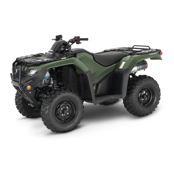 Honda FourTrax Rancher TRX420FA6 2020 Owner's Manual