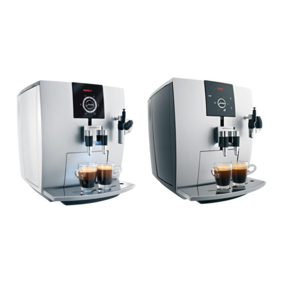 Jura IMPRESSA J Series Coffee Machines Manuals