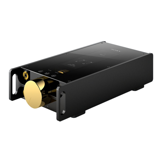 Sony DMP-Z1 Manual