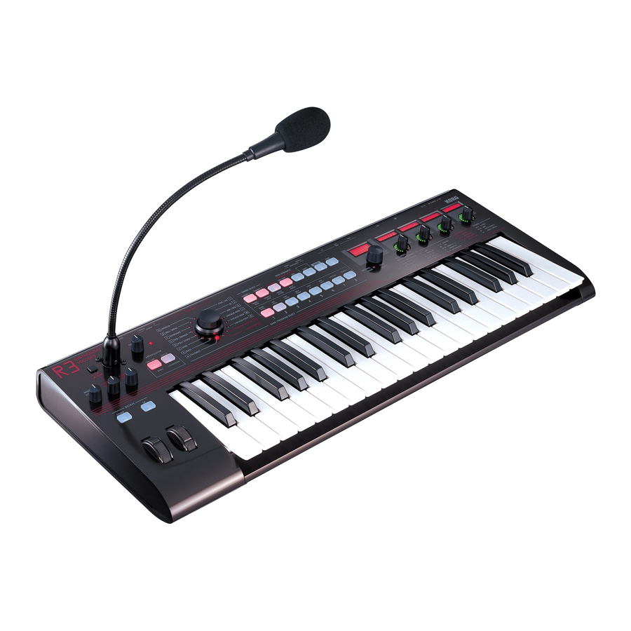 Korg R3 Owner's Manual