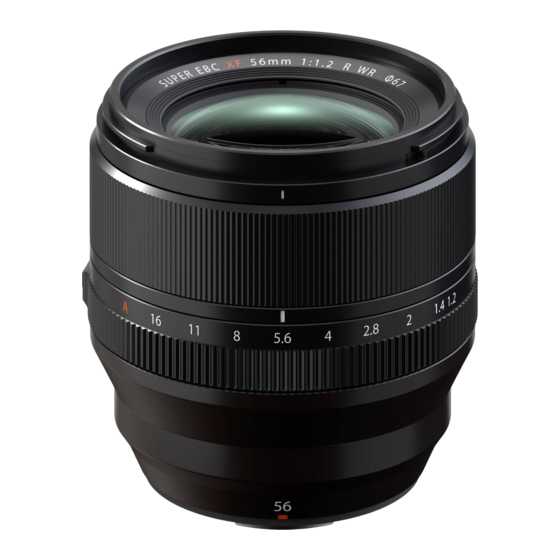 FujiFilm XF56mmF1.2 R Owner's Manual