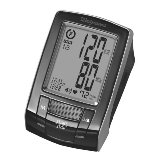 Walgreens Premium Arm WGNBPA-550 Instruction Book