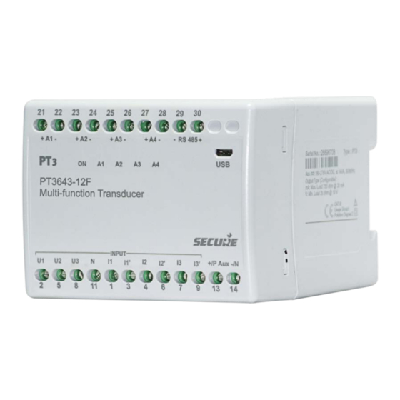 Secure PT3 Series Manuals