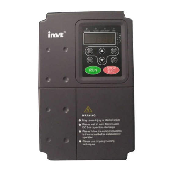 INVT CHV100 Series Operation Manual
