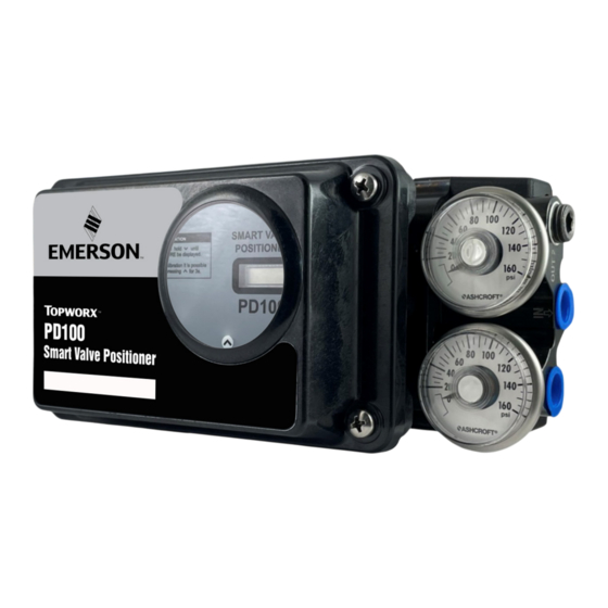 Emerson TopWorx PD100 Installation, Operation And Maintenance Manual