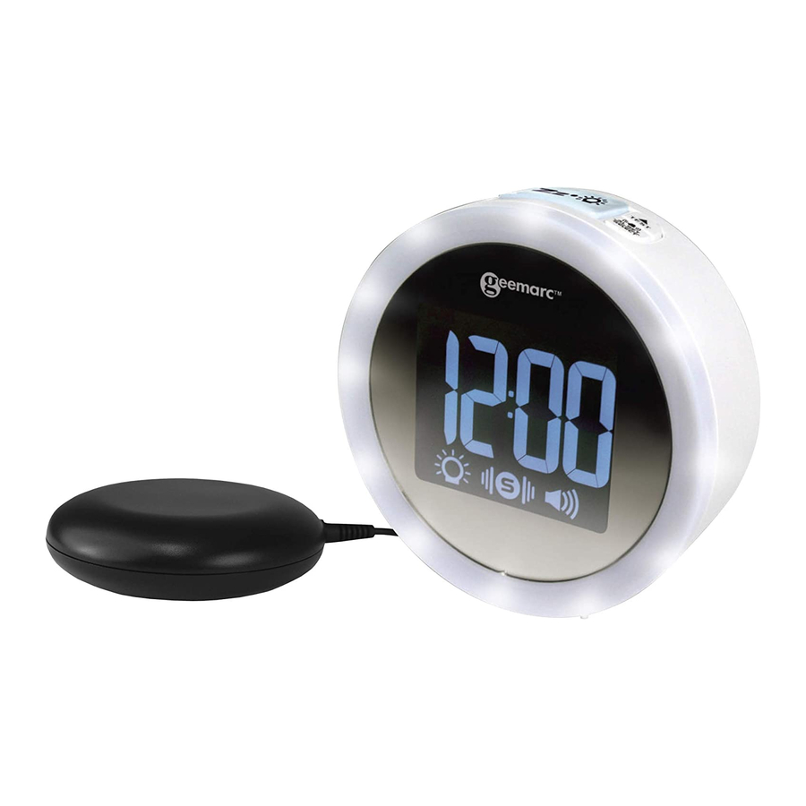 Geemarc Wake 'n' Shake Star - Alarm Clock Manual