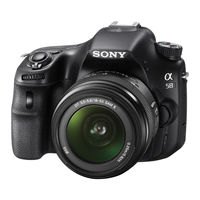 Sony SLT-A58 Instruction & Operation Manual