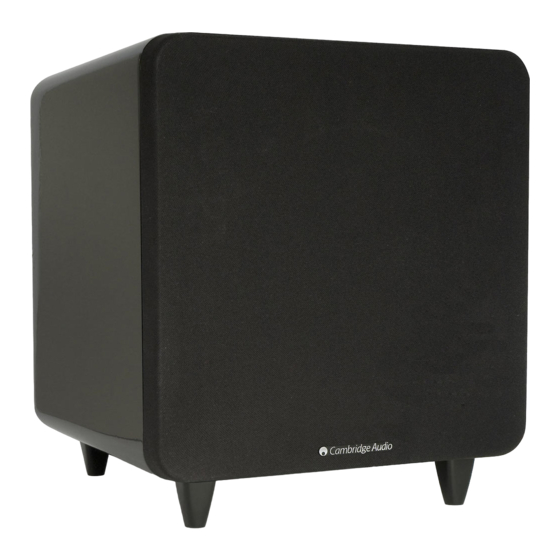 Cambridge Audio minx X200 Installation Manual