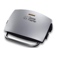 George Foreman FAT REDUCING GRILL Manual